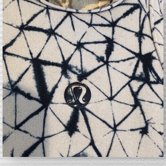 Lululemon Studio Racerback Tank Star Crushed Silver Fox Deep Navy - Picture 3 of 7